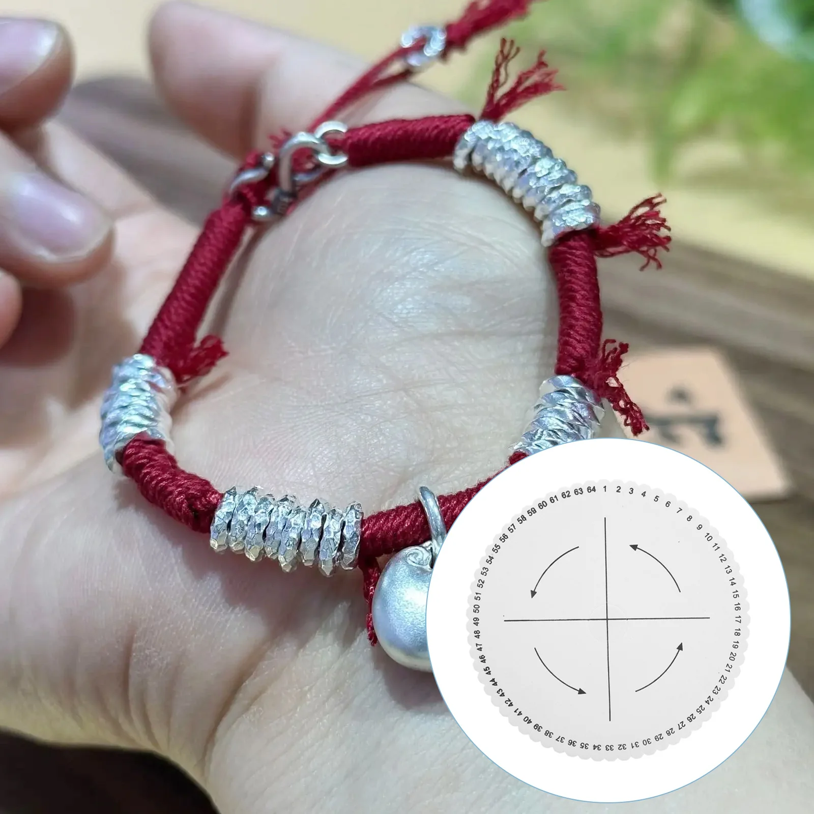 

Braiding Disk For Bracelet Making Round Kumihimo Wheel Diy Weaving Tool Beading Board Craft Kit String Art Supplies