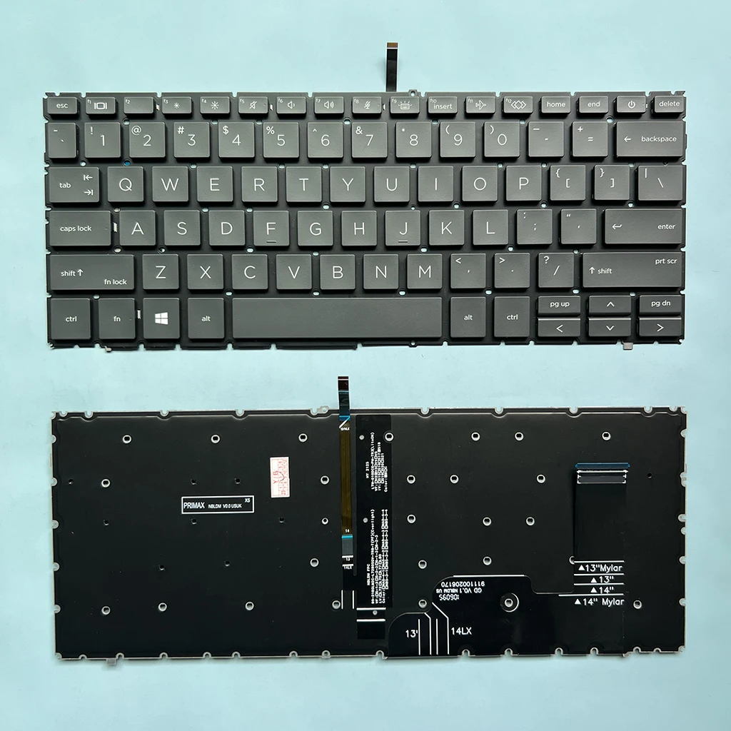 830 G9 US Russian Keyboard For HP EliteBook 830 G9 840 G9 845 G9 Laptop Black Backlit 6037B0225401 2H-ADMUSI64311 N08383-171