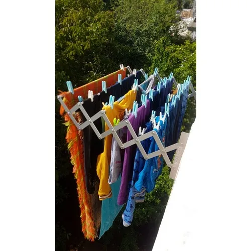 Compact Laundry Drying Rack 100 cm 9 Askılı 9 Metre Hanger Space