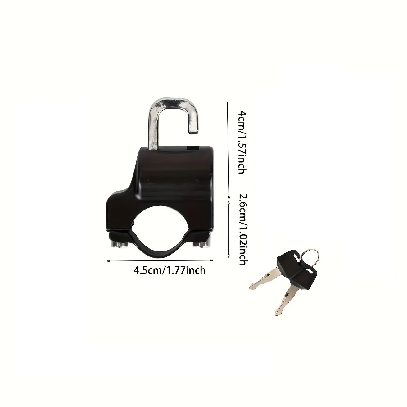 Universal Motorcycle Helmet Lock Bicycles Portable Security Anti-Theft Fixed Helmet Lock for 22-28mm Handlebar Moto Accessories
