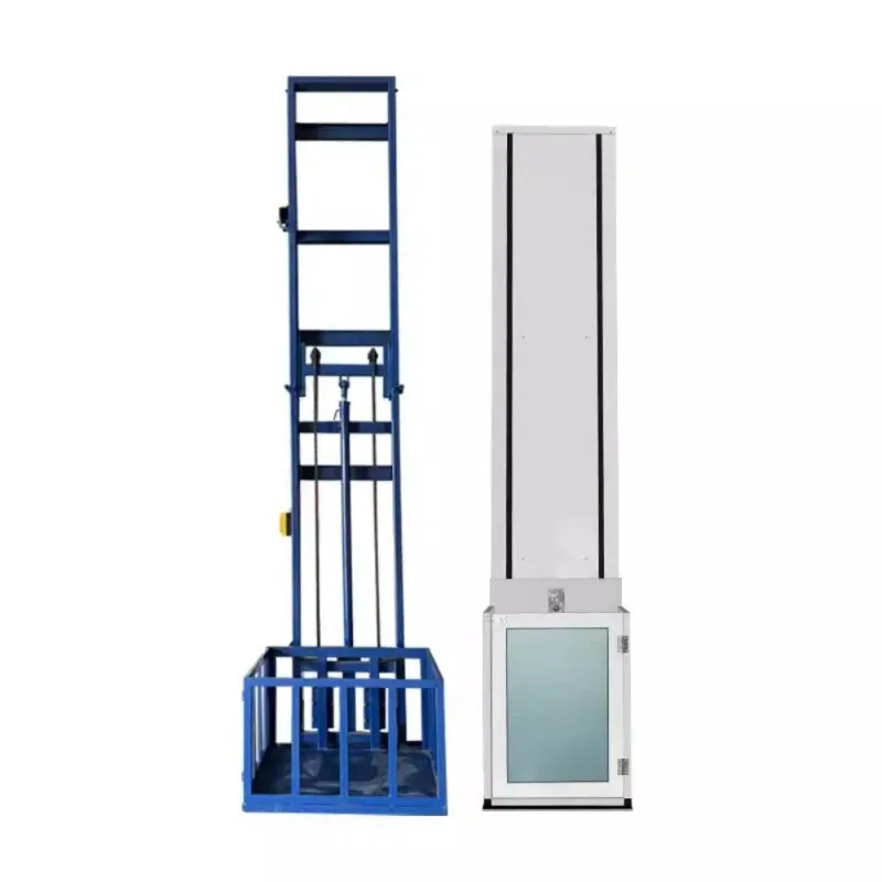 Second-floor household elevator Small villa 2345-floor attic self-built house Hydraulic lift elevator Freight elevator