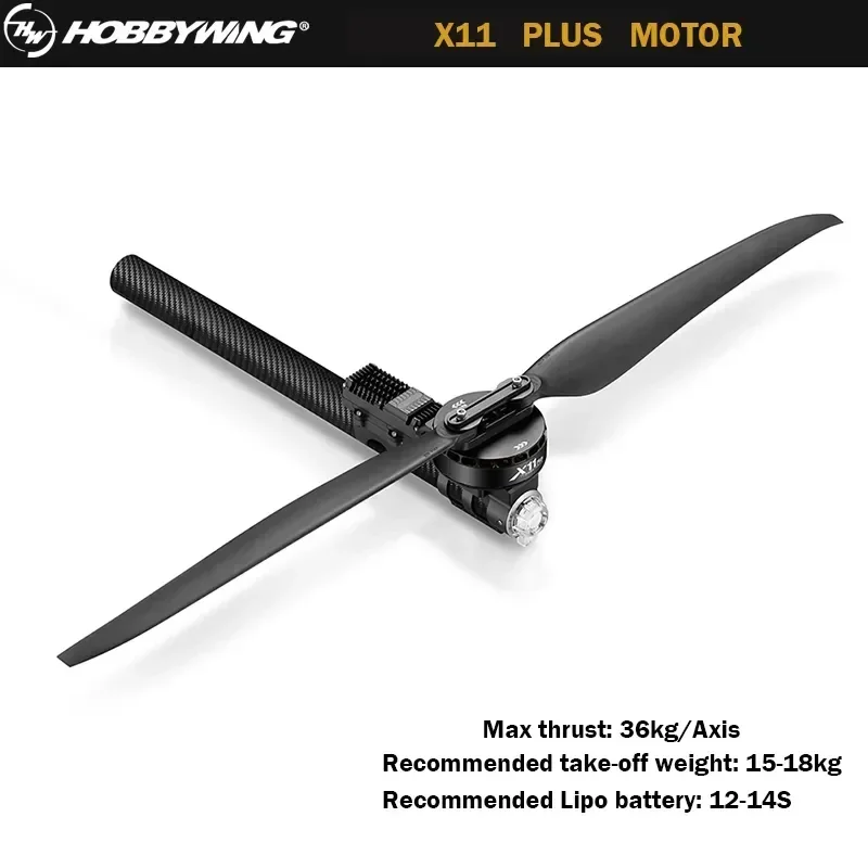 

Original Hobbywing X11 PLUS power system 4314 propeller 12-14S motor agricultural sprayer maximum load 36kg