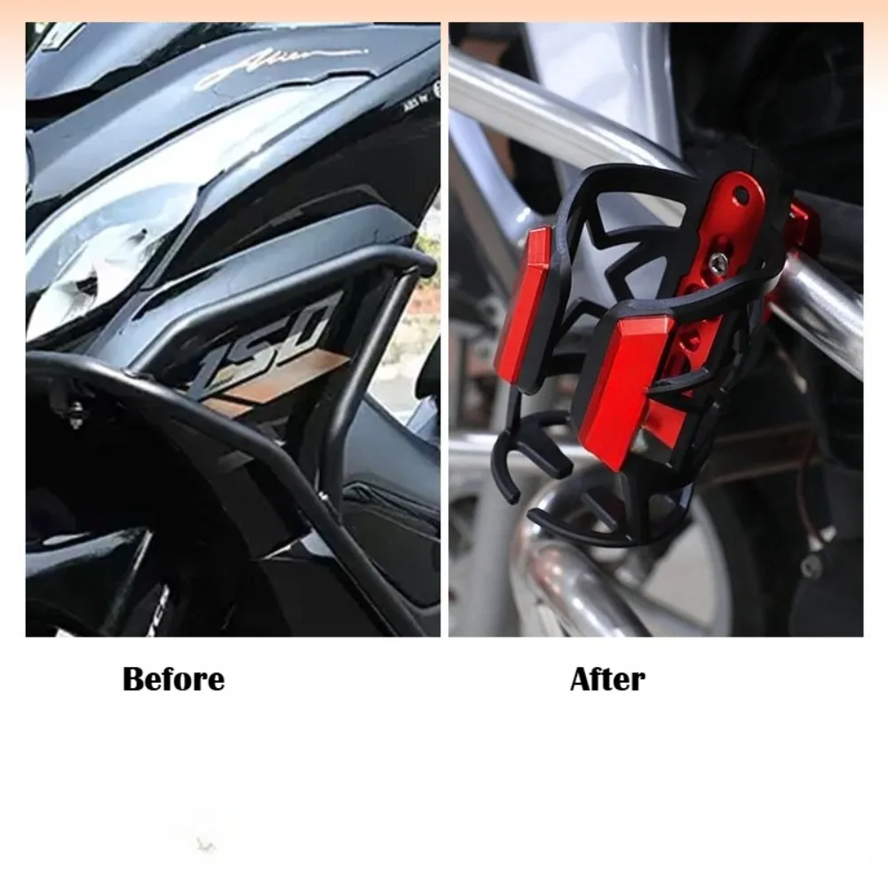Motorcycle Cup Holder Water Bottle Cage Mount Compatible with NS150GX XC NWG150 Crash Bar Beverage
