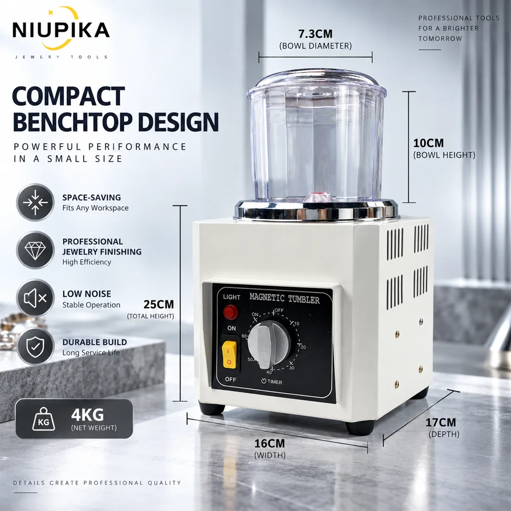 NIUPIKA Magnetic Tumbler Jewel - Jewelry Magnetic Tumbler Polisher Pin 评论和价格
