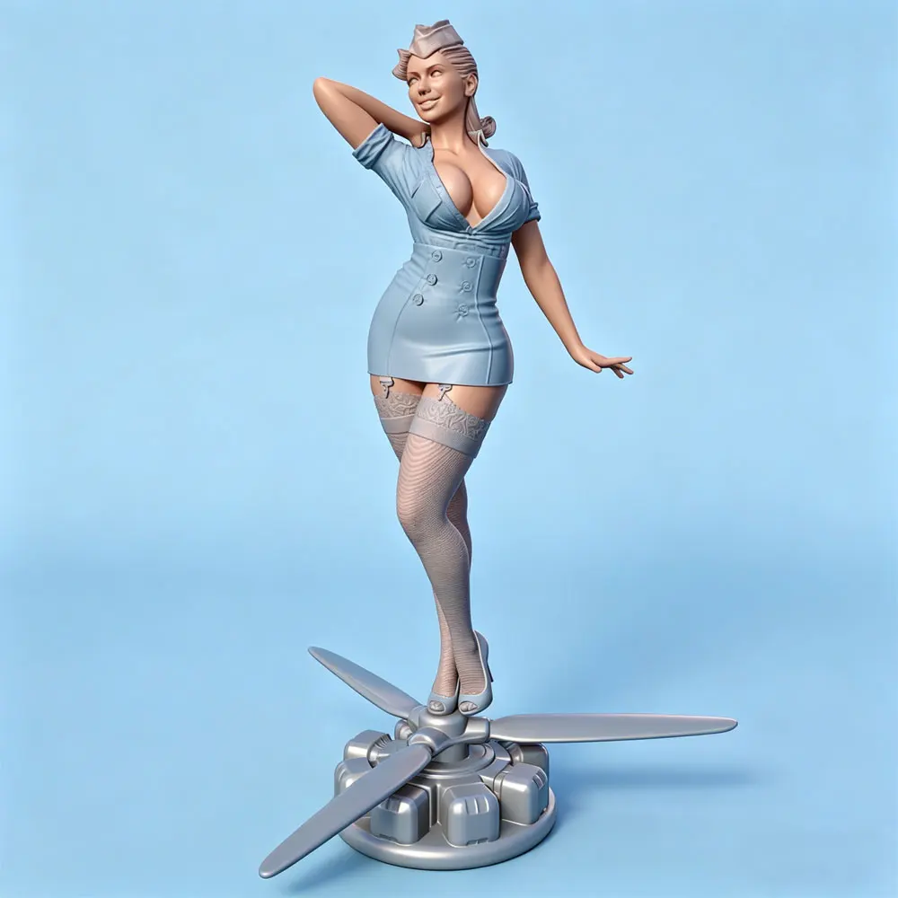 1/24/18 scale resin figurine character model, high-fidelity model action figure, not painted, perfect for gaming and collection
