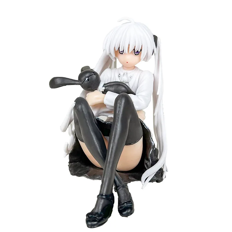 نموذج أنيمي لطيف فتاة شخصية العمل ، Kasugano Sora ، حيث نحن الأقل وحده ، يجلس معانقة الأرنب ، ديكور الغرفة ، هدية لعبة ، 9-