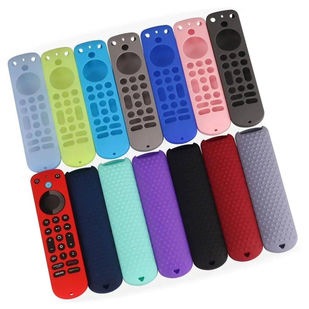 Luminous Silicone TV Remote Control Protective Case for 2022 Amazon Fire TV & Alexa Voice Remote Pro – Glows in The Dark