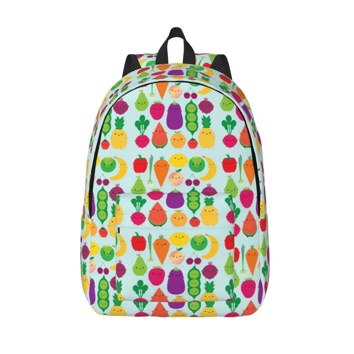 

5 A Day Fruit And Vegetables Backpacks Bookbag Waterproof Shoulder Bag Portability Travel Rucksack Children School Bags