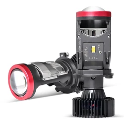 2 PCS H4 Mini Led Lens Car Led Lamp H4 Led Headlights Lens Laser Led Lamp H4 Mini Projector Canbus Lenses For Auto Headlights