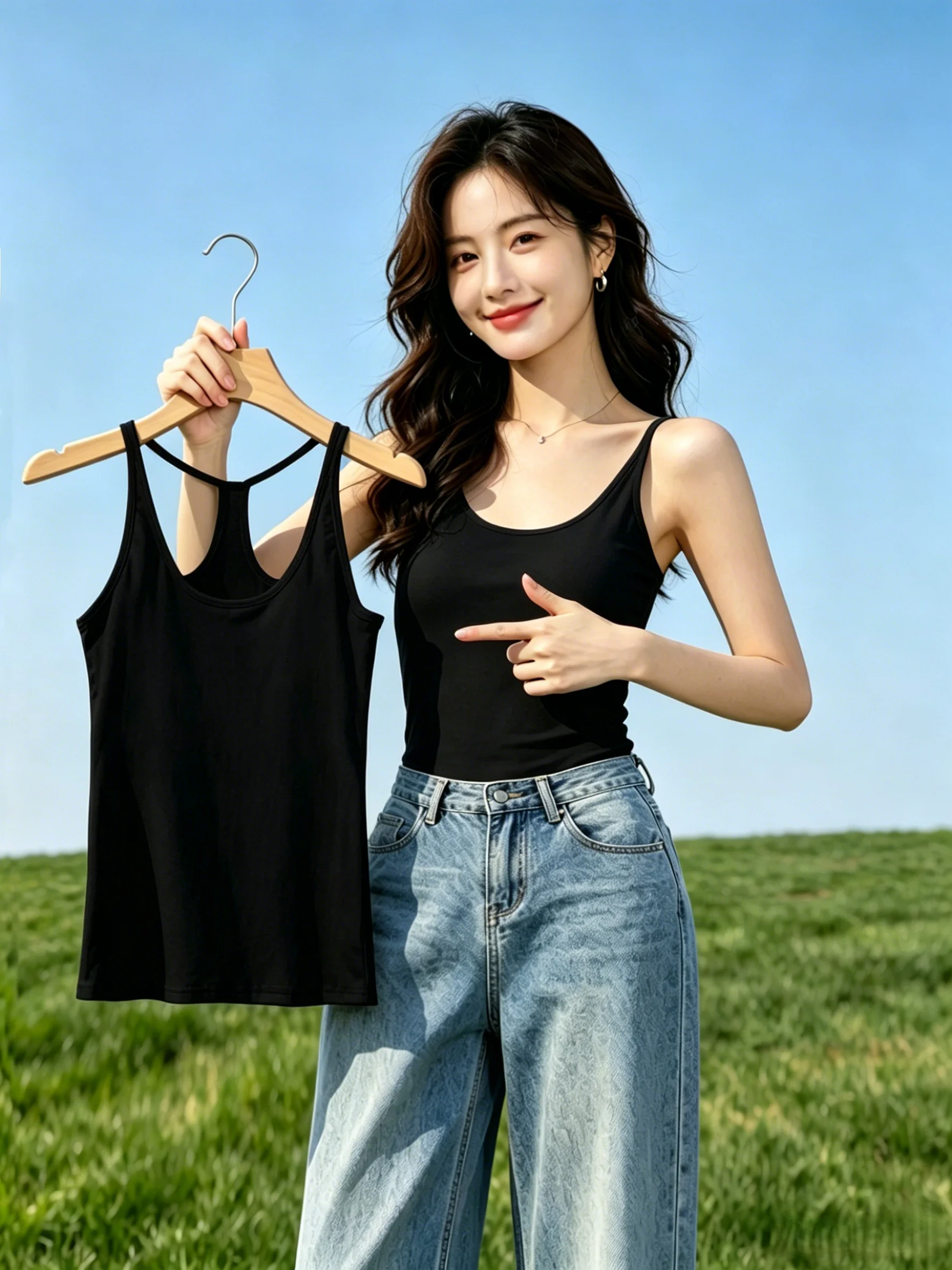 Women's 95 Cotton Workwear Tank Top Sleeveless Summer Slim Fit Inner Wear Strap Vest Big Size Fat MM Outerwear Casual Clothes