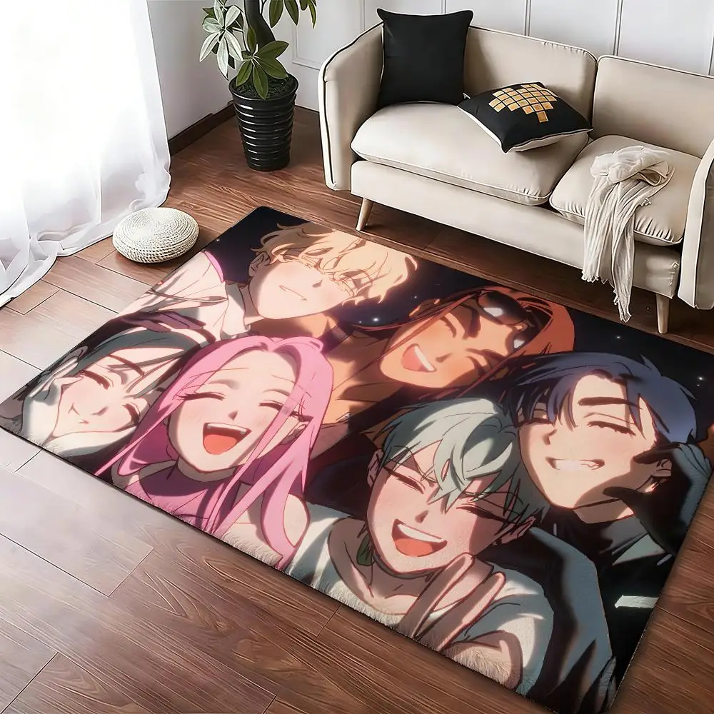 Cartoon A-Alien Stage Ivan Till Floor Mat Soft Thickened Absorbent Non-Slip Bedroom Living Room Door Mat Home Decor Flannel Rugs