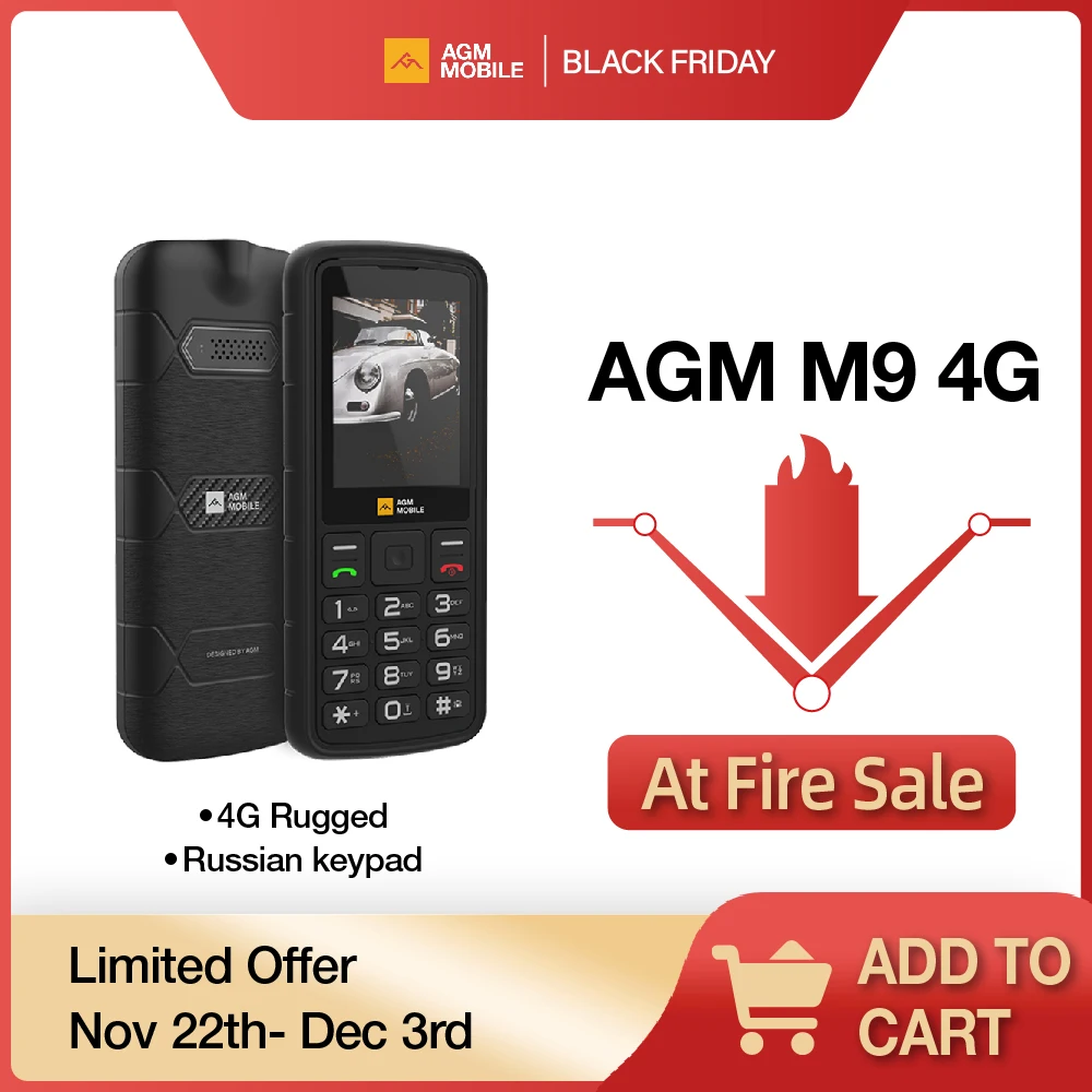 AGM M9 4G Feature Phone 2.4