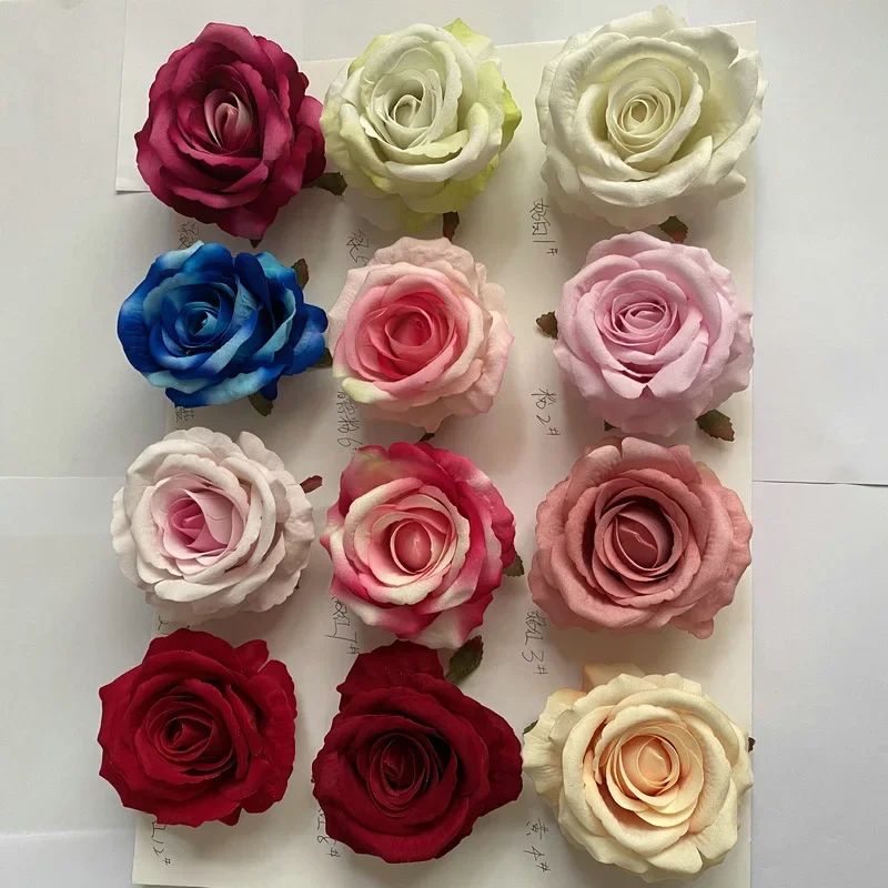 

20Pcs Artificial Velvet Rose Flower Head Diy Wreath Wedding Arch Flower Party Backdrop Decor Flower Wall Home Decoration