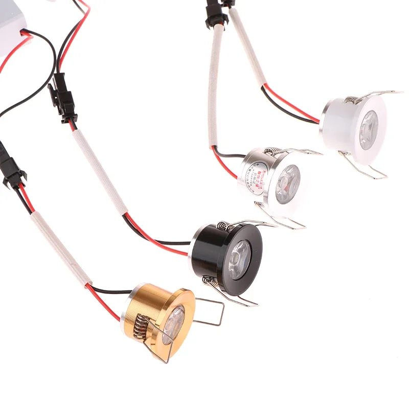 Pequeño foco LED empotrable de techo COB 1WD controlador regulable incluido para escaparate de casa gabinete Hotel rodapié, Etc.