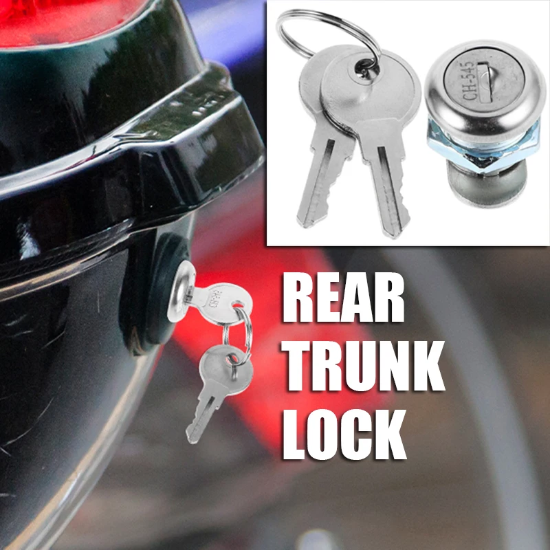 

1 set CH545 Key Motorcycle Rear Trunk Lock, Dustproof Lock Cylinder for Camper Door Waterproof and Durable Lock for Vehicle Boot