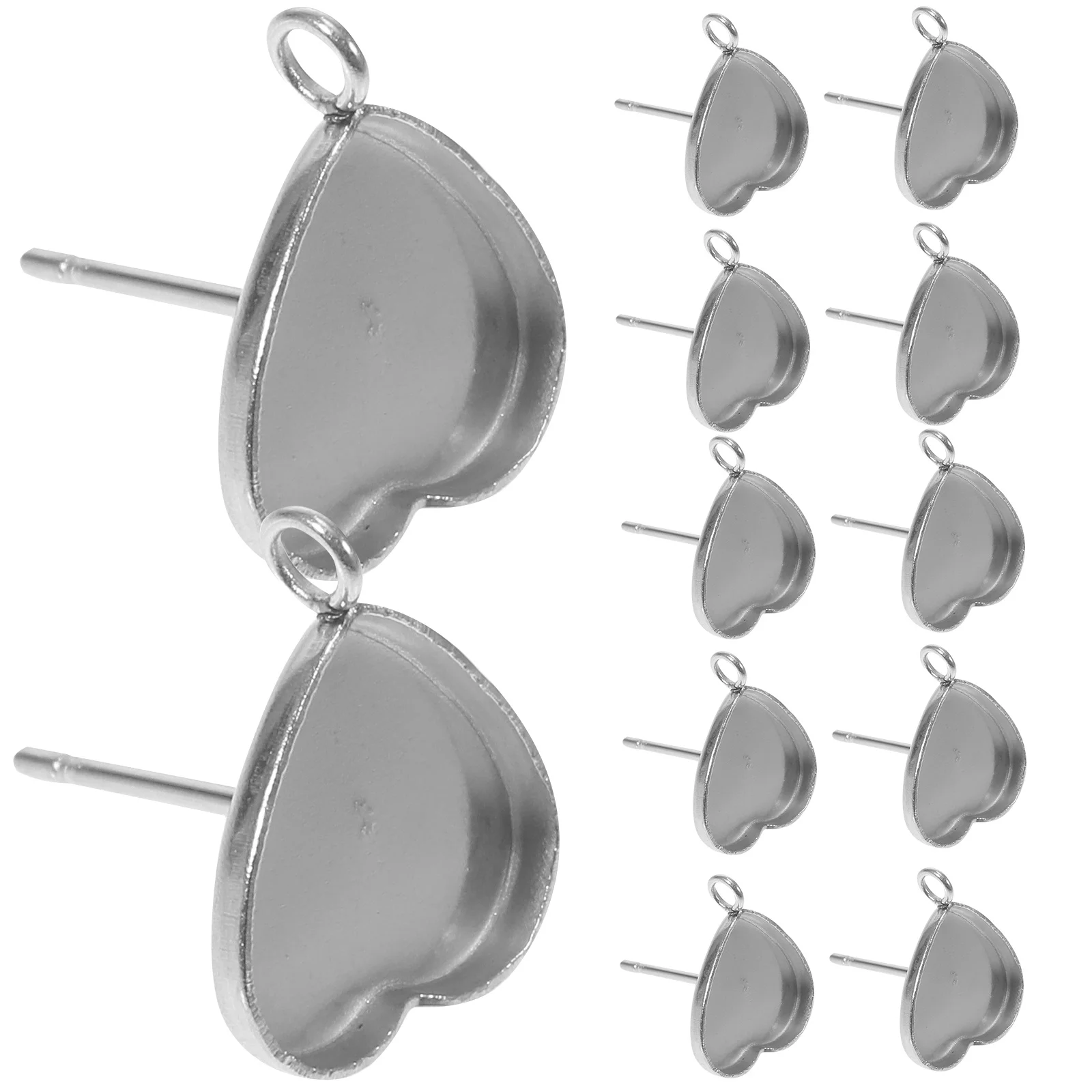 

20Pcs Earring Blank Bezel Tray DIY Jewelry Making Supplies for Personalized Designs Blank Earring Posts Earrings Bezel