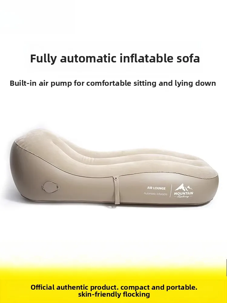 Inflatable sofa portable outdoor air mattress lazy person's afternoon nap camping leisure automatic inflatable bed air recliner