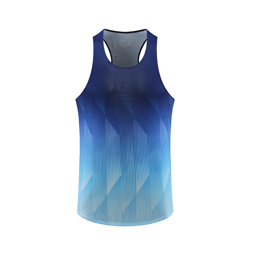 Athletics Tank Top Runnning Speed Singlet Fitness Shirt Mens Sleeveless Vest Athlete Track Field Singlet Customization