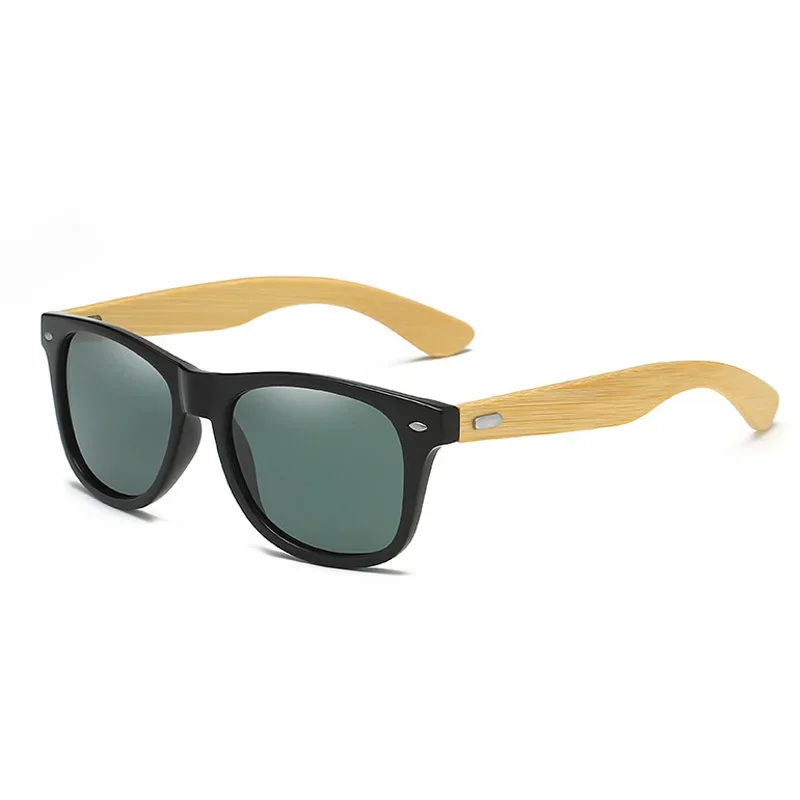 Classic Bamboo Wood Sunglasses Brand Design Men Women Coating Mirror Sun Glasses Retro Glasses UV400 Shades