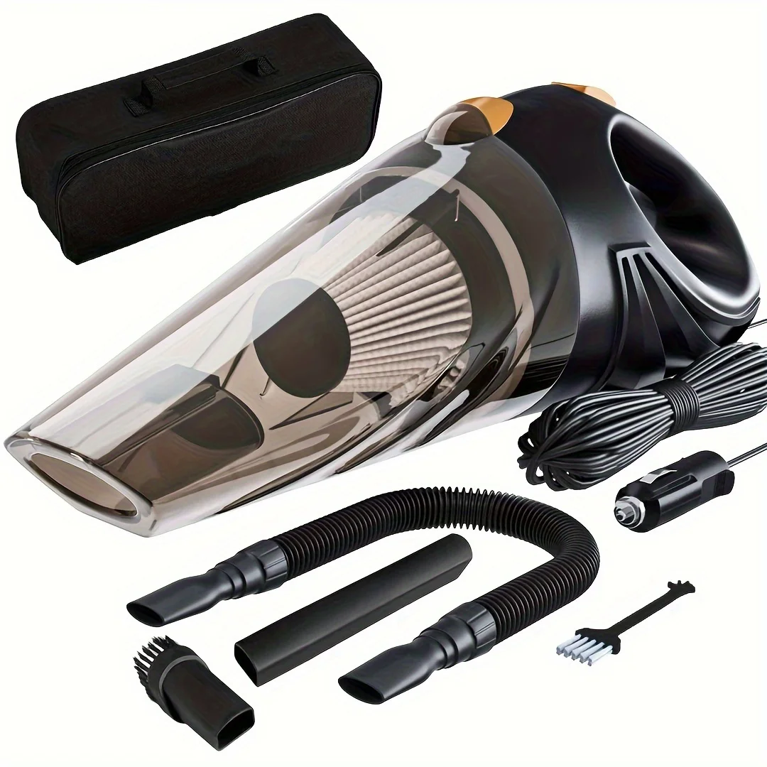 High Power Handheld Car Vacuum Cleaner with Cord & Bag - Perfect for Travel, RV Camper & Detailing Kit Essentials