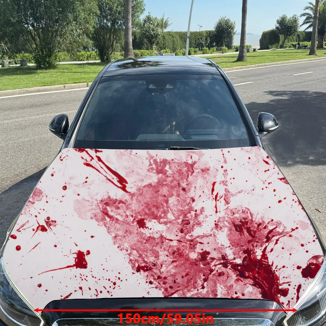 Car Decals Bloody Splatter Car Hood Sticker, Waterproof Self - Adhesive Vinyl Graphics Decals, Decorative Protective & Scratch -