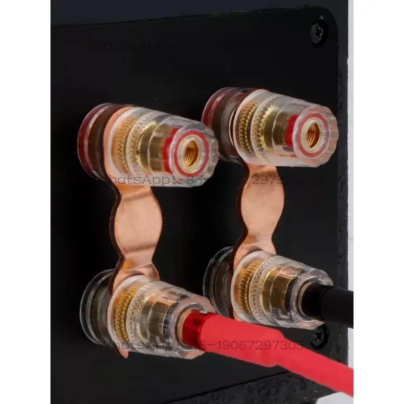 29854 5N Pure Copp Speaker Jumper Cable Audio Bridge Wiring Red Copper Connector Gold-plated Silver-plated