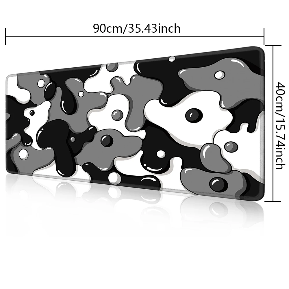 Cool 1Pcs Large Mouse Pads For Desk Gaming Mouse Pad, Pad with Stitched Edges and Non-Slip Rubber Base, Extended Mouse Pad