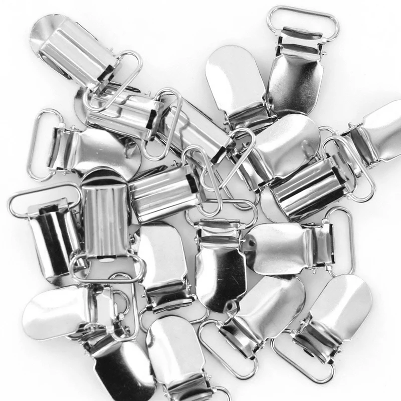 40 X bretelle clip ganci per cinturini 20 Mm argento colorato