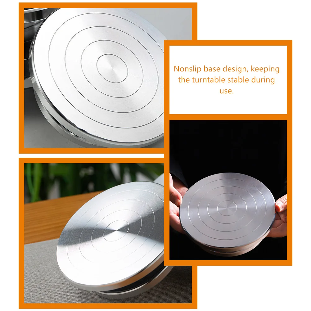 

Aluminum Alloy Clay Turntable Bearing Rotary Plate Thickened Stable 360 Degree Rotating Swivel Pottery Sculpture Tool