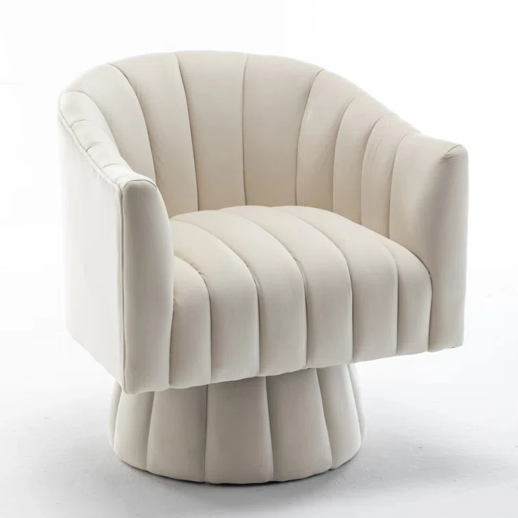 Modern Velvet Barber Shop Armchair New Style Swivel Chair for Salon Metal Eco-friendly Carton Beauty Salon Furniture Arm Chair