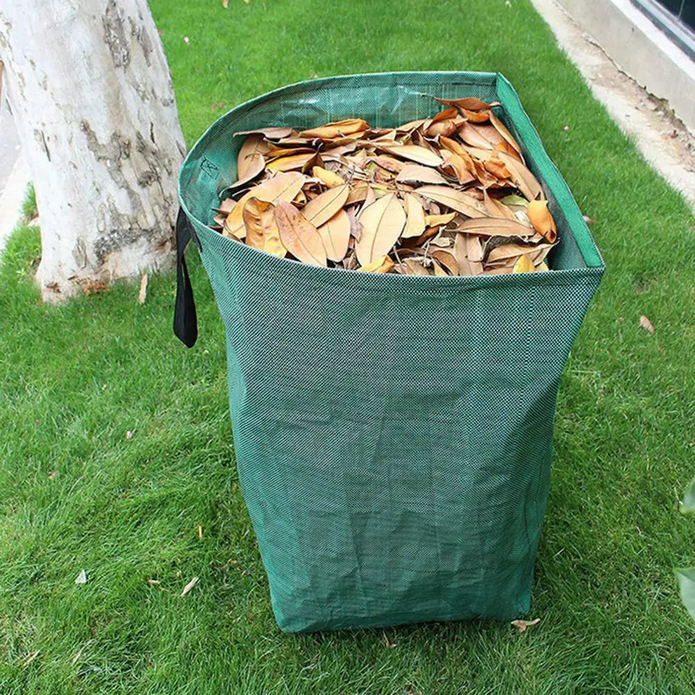 

52x75CM Foldable Garden Leaf Bag Portable Garden Lawn Debris Trash Waste Collection Bucket Dustpan Leaf Collector Bag