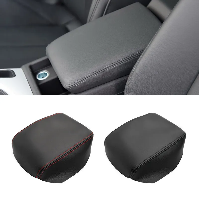 Car Interior Center Console Armrest Box Cover Protective Trim For Audi A4 B9 2017 2018 2019 Microfiber Leather Accessories