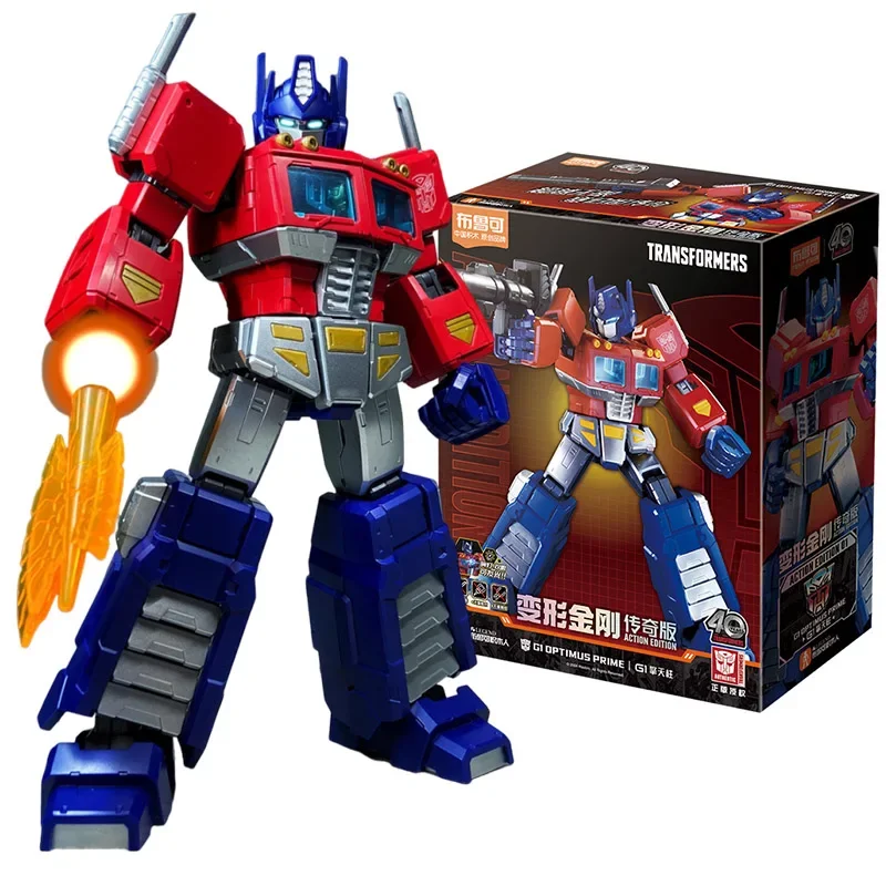 In Stock Hasbro Blokees Transformation G1 Optimus Prime Action Edition Assembling Movable Anime Figure Action Figure Model Toys