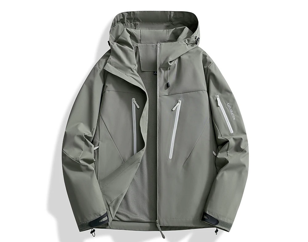 Spring Autumn Men's Climbing Waterproof Jackets Outdoor Men Hiking Rain Coats Men Sports Breathable Windbreaker Jacket Clothing