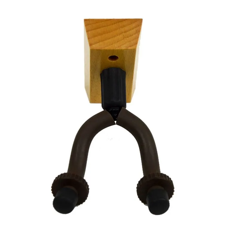 Wooden Base Hook Guitar Ukulele Wall Hook Wooden Base with Soft Glue Scratch Resistant Guitar-Stand-Hook