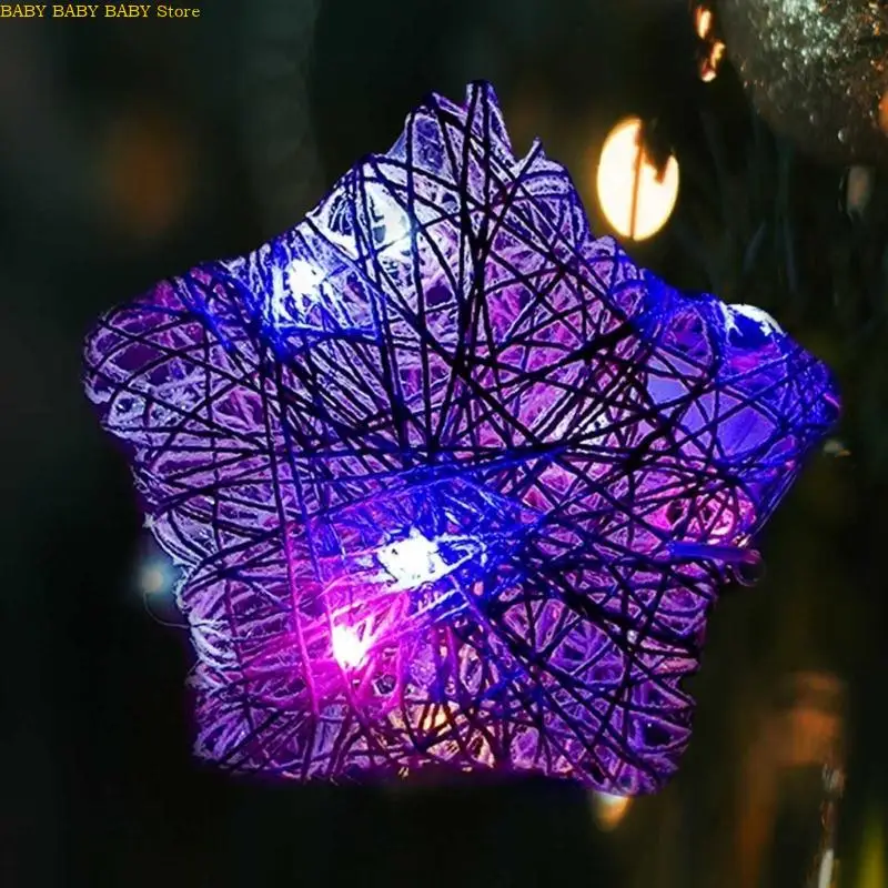 Q81AランタンクラフトキットキッズフォーキッズDIYストリングアートキットLEDナイトライト