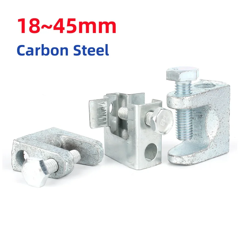 18/20/25/35/45mm Galvanized Carbon Steel Cast Iron C-type Tiger Clamp Pipe Clamp Heavy Sling Steel Cable Fittings