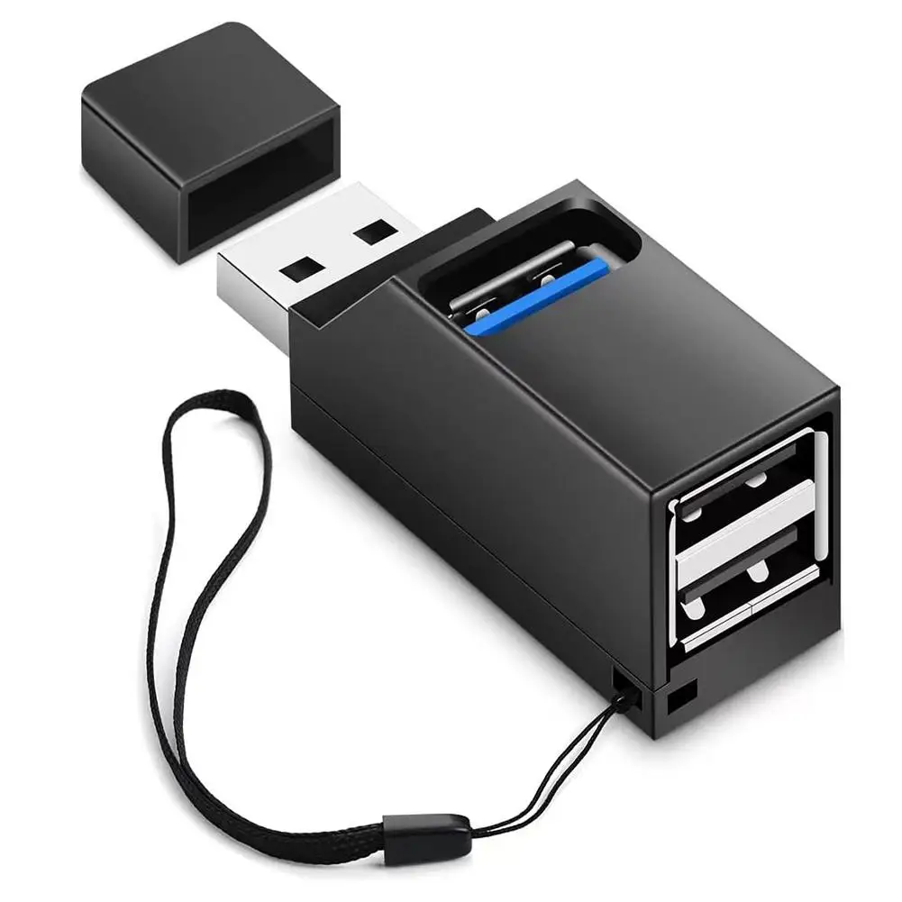 USB 3.0 HUB-адаптер-удлинитель, мини-сплиттер, от 1 до 3 портов, высокоскоростной концентратор для ПК, ноутбука, U-диска, устройство чтения карт Z5A0