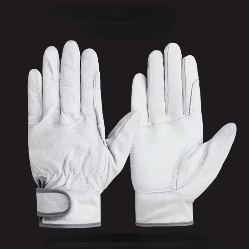 Welding Gloves Protection Gloves Anti-Ironing Pig Skin Wear-Resistant Thickened Durable Work Site Maintenance Handling Welders