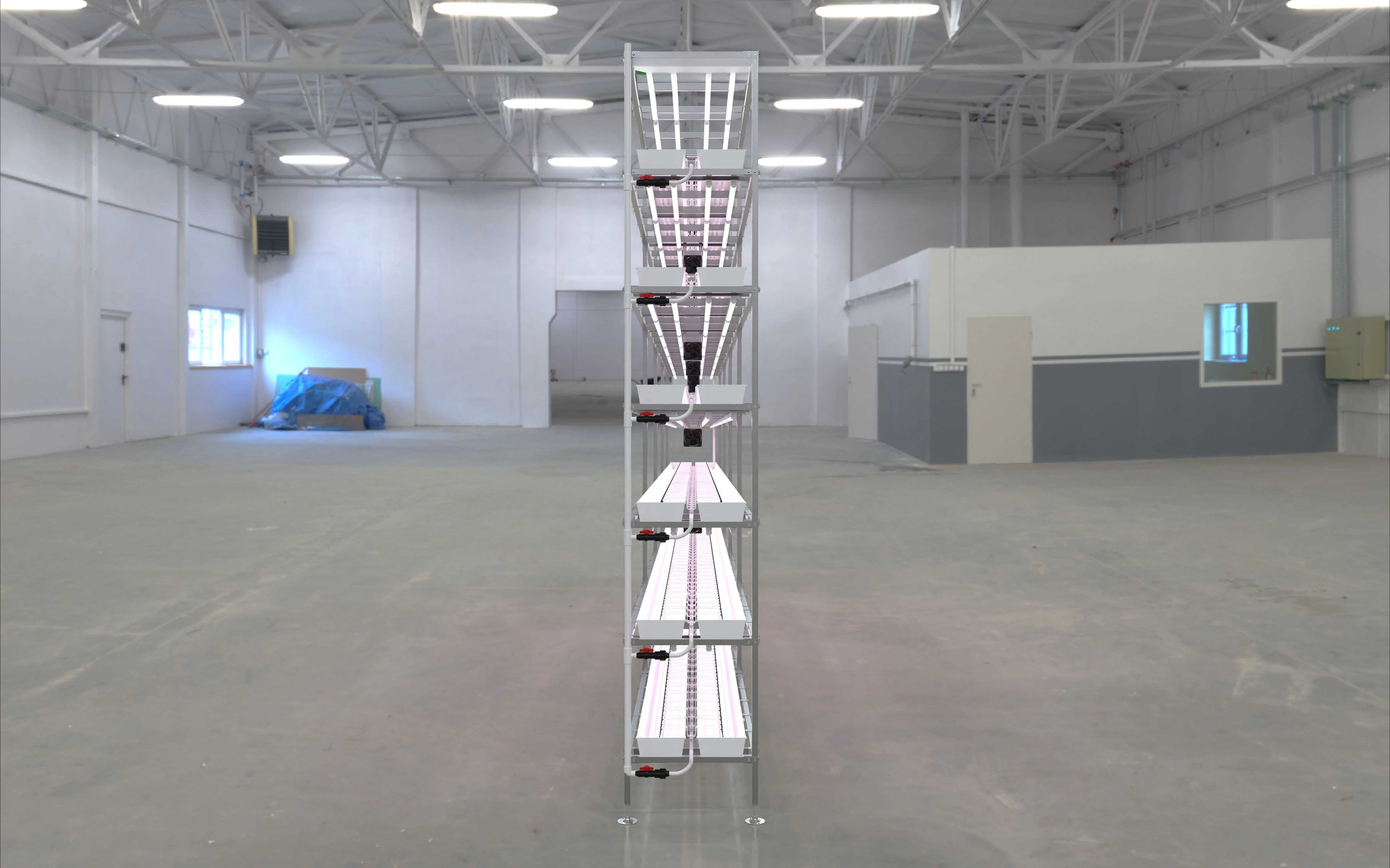 Modular Indoor Strawberry Vertical Drip System Hydroponic Grow Kit with Nutrient Solution Circulation