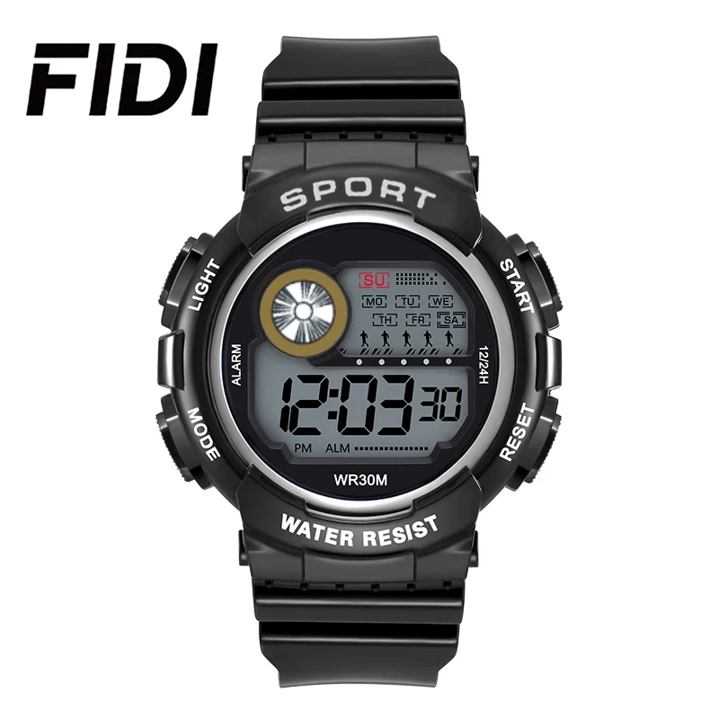 

Модные наручные часы мужские наручные Relojes цифровые спортивные часы для мальчиков черные детские цифровые студенческие часы FD116