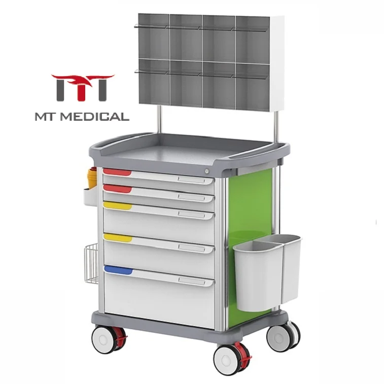 Hospital Furniture Emergency Anaesthesia Crash Trolley Medical Cart Prices Tool Case