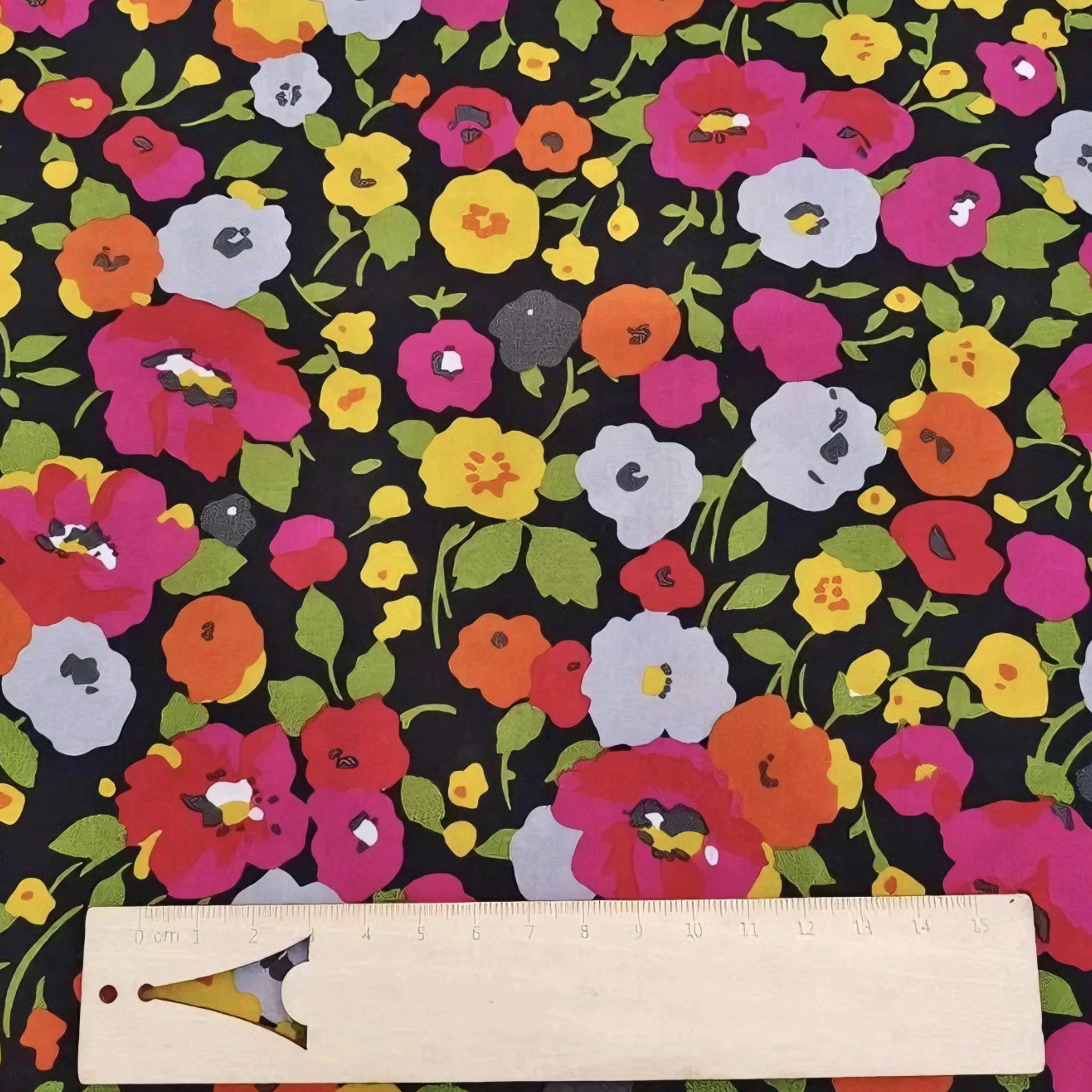 Vibrant Colorful Flower Pattern 100% Cotton Poplin Fabricfor Sewing Craft Projects Dressmaking Home Decor More Tela por Metros