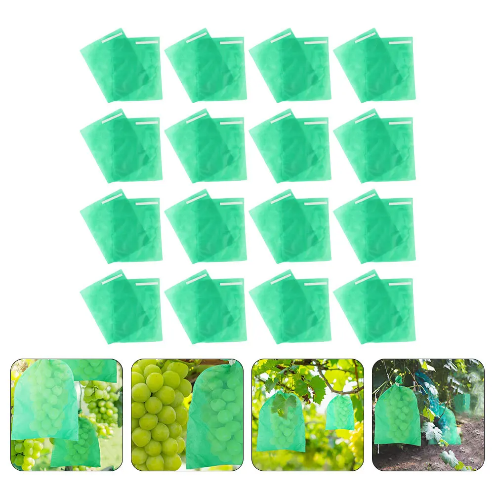Bolsa de protección de uva de 50 Uds., tela no tejida transpirable, cubierta de fruta para insectos y pájaros, aumenta la fructosa, promueve la ondulación del jardín
