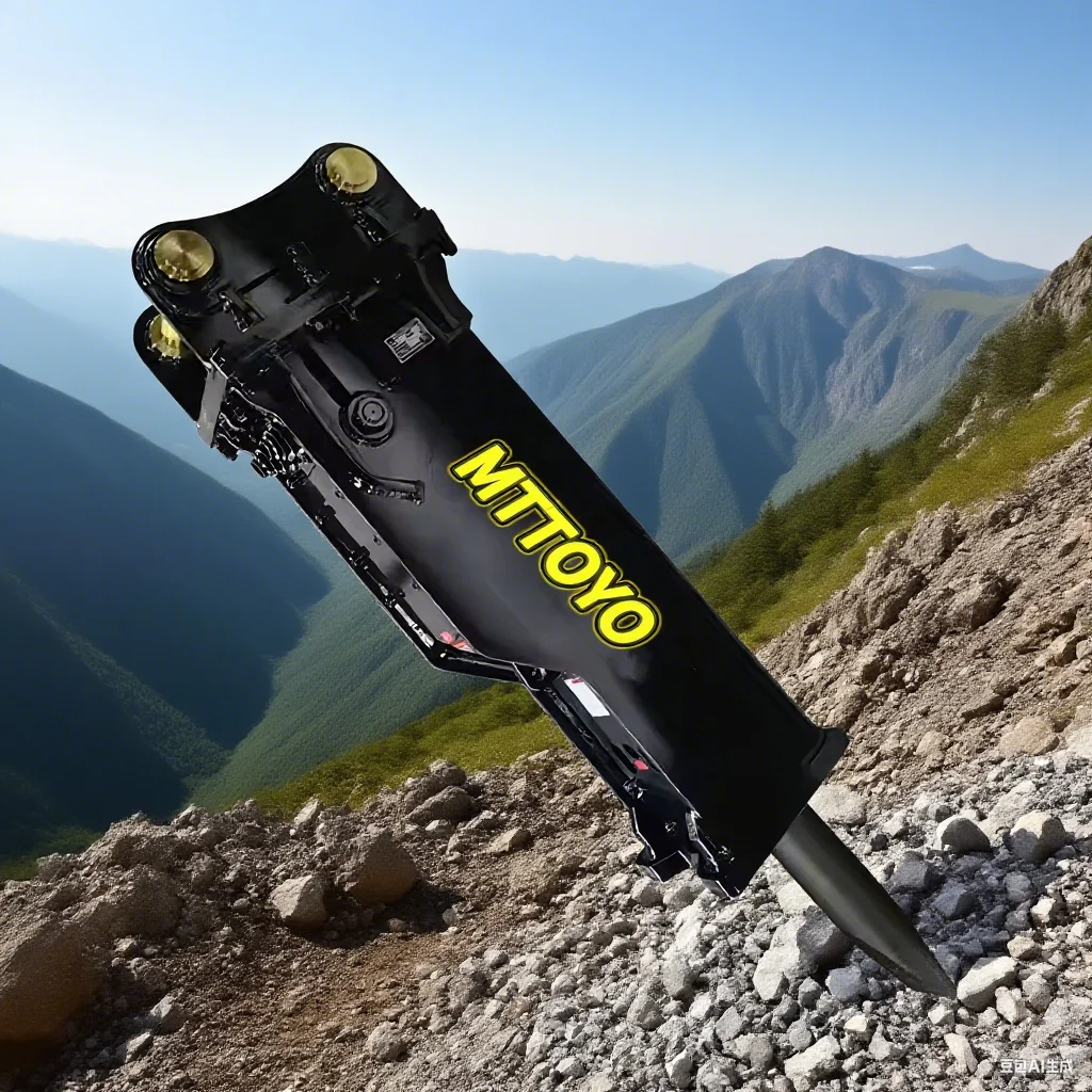 Martello di frantumazione idraulico dell'escavatore Demolitio F35 F45 150 165mm per la rimozione della base dell'attrezzatura per la distruzione dell'edificio