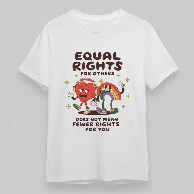 

Men'S Trend Classic T Shirt Equal Rights For Others 100 Cotton