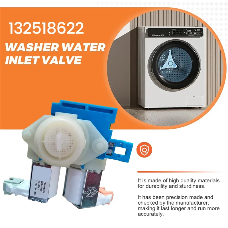 لغسالة الكترولوكس استبدال صمام الملف اللولبي 132518622-غسالة مدخل المياه الملف اللولبي صمام الجمعية 220-240 فولت