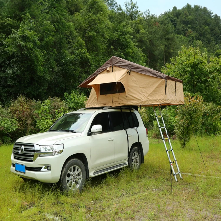 HOTO Outdoor Hiking Aluminium Clamshell Shell Camping SUV Car Roof Tent Folding soft shell Roof-top Tents car Tent