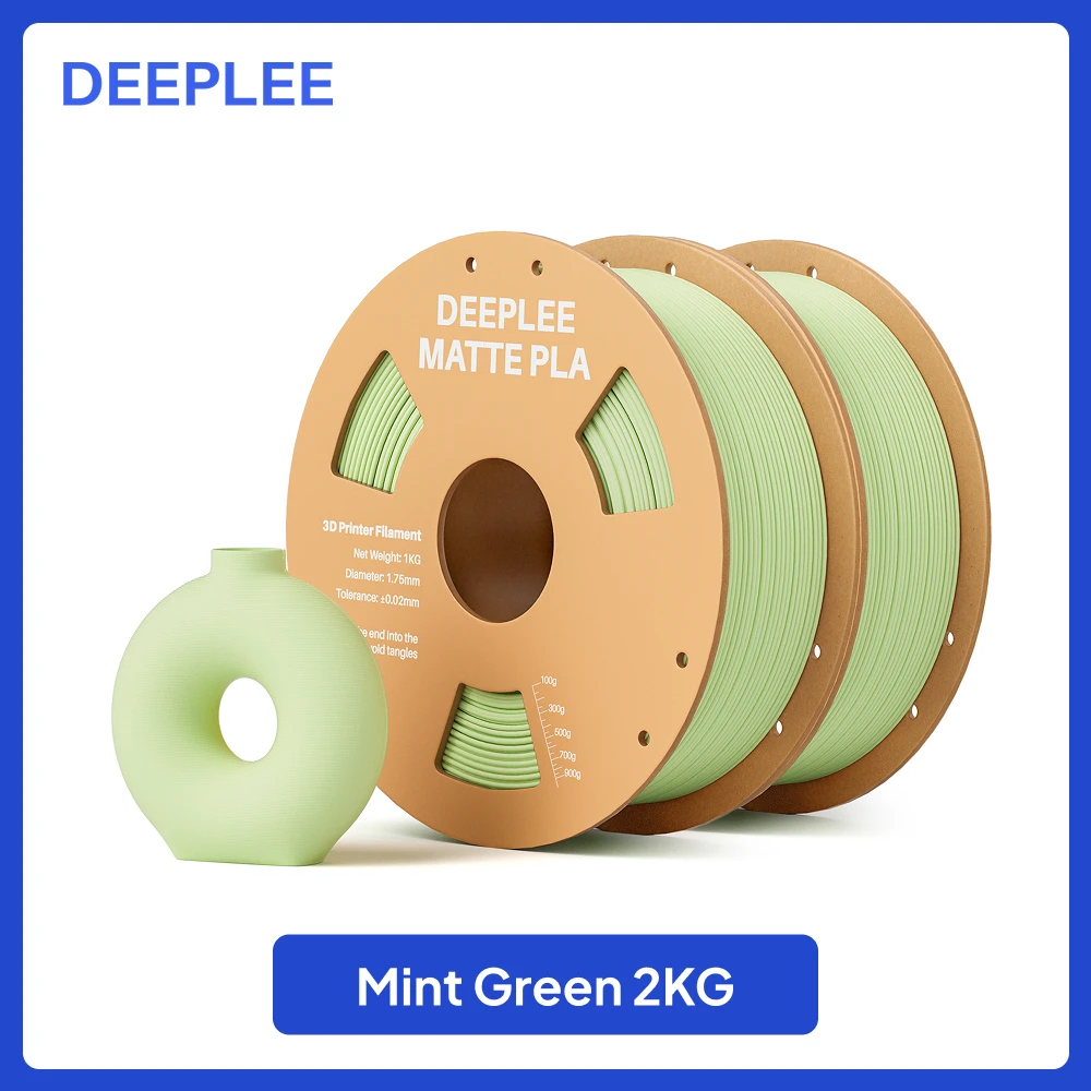 DEEPLEE 2KG mat PLA-filament 1,75 mm 3D-printen voor FDM 3D-printer PLA roze Deeplee-filament