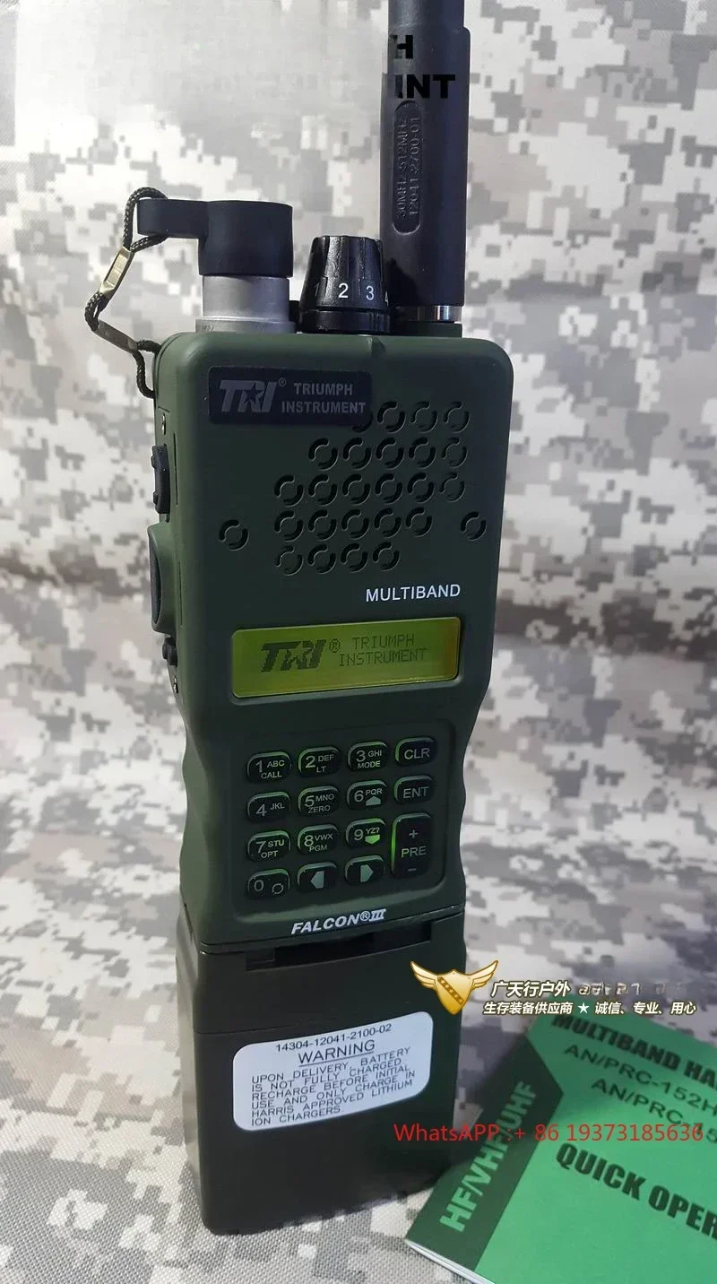 2024new TRI AN/PRC-152 Upgraded 15W High Power Long Range Metal Multi band Handheld FM Radio